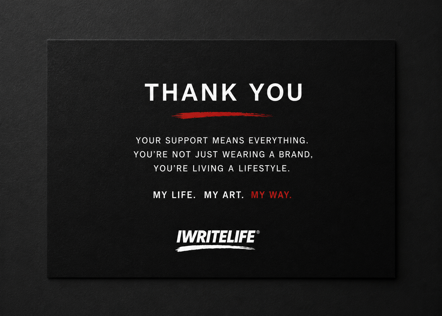 IWL Thank You Card